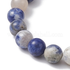 Bracelets extensibles en perles de pierres précieuses mélangées naturelles et synthétiques pour femmes&nbsp;BJEW-JB10165
