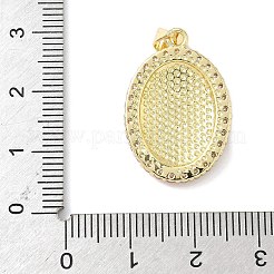 Latón micro pavé colgantes de esmalte de circonio cúbico&nbsp;KK-L239-044G