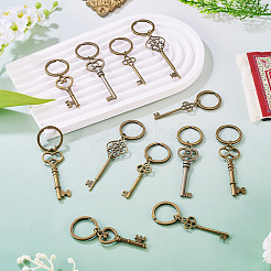 12 stücke 6 arten legierung schlüssel anhänger schlüsselanhänger&nbsp;KEYC-TA00041