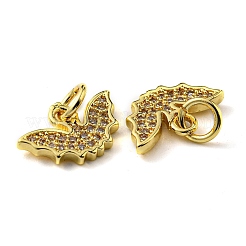 Micro Pave Bijoux de zircone cubique en laiton de placage en râtelier&nbsp;KK-D036-03G