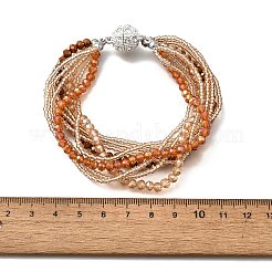 Glasperlen mehrsträngige Armbänder&nbsp;BJEW-H203-03S-02