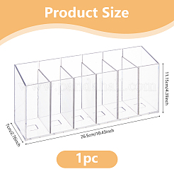 Boîte de rangement en plastique transparent à 6 emplacement&nbsp;CON-WH0085-98