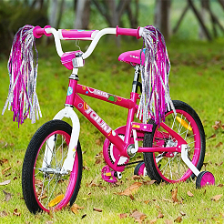 Ruban à pompons en plastique pour enfants&nbsp;AJEW-CN0006-63B