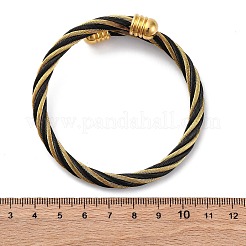 Pulseras de torsión de acero inoxidable 304 para mujeres y hombres.&nbsp;BJEW-G584-18G-04