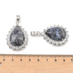 Natürliche Sodalith- und Strassanhänger&nbsp;G-K338-31P-02