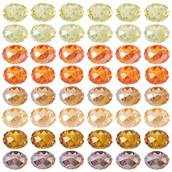 56 Stück 8 Farben gelbes Farbthema Glas European Beads&nbsp;GPDL-TA0001-12A