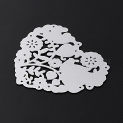 Herz-Blume-Stanzschablonen aus Kohlenstoffstahl&nbsp;DIY-WH0409-92