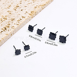 Geometrische quadratische Ohrstecker aus Edelstahl 304 für Damen&nbsp;YP6314-3
