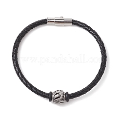Bracciali di corda di pelle intrecciato &nbsp;BJEW-JB11387-06
