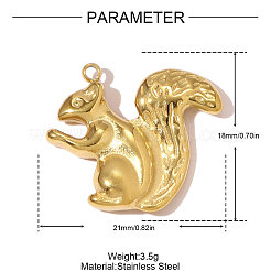 Pendentifs en acier inoxydable 304&nbsp;STAS-OY007-97G