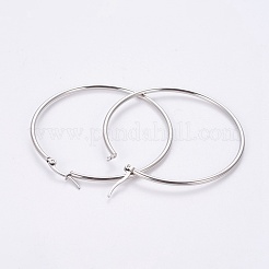 Orecchini a cerchio in acciaio inossidabile 304&nbsp;EJEW-WH0002-03C-P