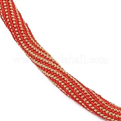 Fabrication de colliers en cordon rond en nylon et coton de 4 mm&nbsp;NJEW-C106-02G-10