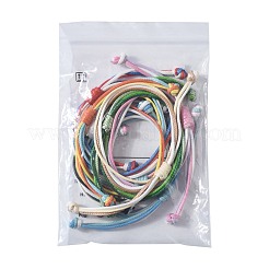 8 Stück 8 Farben koreanische gewachste Polyesterschnur geflochtene Perlenarmbänder&nbsp;BJEW-FS00024
