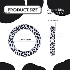 5 anello perline in silicone ecologico per uso alimentare&nbsp;JX893C