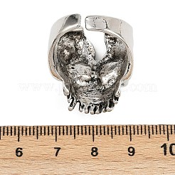 Halloween-Manschettenringe aus Legierung für Männer&nbsp;RJEW-D328-04AS