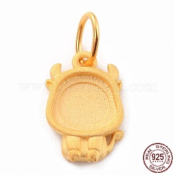 925 Sterling Silber Anhänger Fassungen&nbsp;LS-STER-I020-01B-G