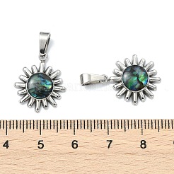 Natur Paua Muschel Anhänger&nbsp;PALLOY-JF05606-02