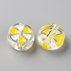 Abalorios de acrílico esmalte transparente&nbsp;TACR-S155-005G