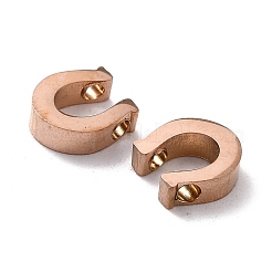 Breloques en acier inoxydable 304 plaquées par ions (IP)&nbsp;STAS-F271-12RG