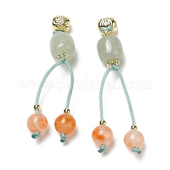 Décorations pendentif en quartz naturel&nbsp;AJEW-P108-10G