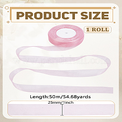1 Rolle transparentes Organzaband&nbsp;OCOR-LP0001-76B