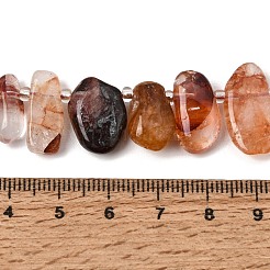 Fili di perle di quarzo ematoide naturale e quarzo ferruginoso&nbsp;GG-CBADF20-A04