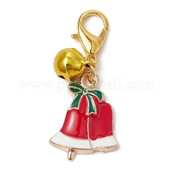 Decoraciones colgantes de esmalte de aleación navideña&nbsp;HJEW-JM01073