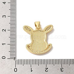 Cremagliera in ottone placcatura pendenti zirconi&nbsp;KK-K385-69G