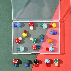 24 Stück 10 Farben handgefertigte Bunte Malerei-Perlenstränge&nbsp;LAMP-FS0001-71
