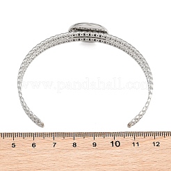 Basi per bracciali rigidi in acciaio inox 304 con vassoio piatto rotondo&nbsp;SA-CBA82C8-05C-P