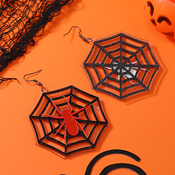 Acryl-Spinne mit Netz-Ohrhängern&nbsp;SD9923