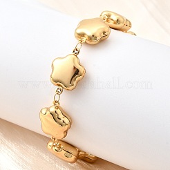 Bracciali a maglie in acciaio inossidabile 304 per donna&nbsp;BJEW-P354-02A-G