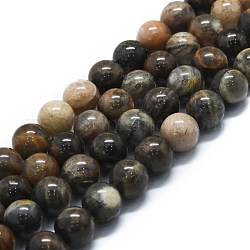 Chapelets de perles en pierre gemme naturelle, ronde, 10mm, Trou: 1.2mm, Environ 39 pcs/chapelet, 15.75'' (40 cm)