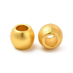 Perline europei cremagliera in lega placcatura, perline con foro grande,  piombo & cadmio & nichel libero, rondelle, colore oro opaco, 9.5x8mm, Foro: 4.5 mm