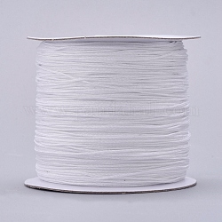 Filo nylon, cavo di gioielli in nylon per l'abitudine tessuto produzione di gioielli, bianco, 0.6mm, circa 142.16 iarde (130 m)/rotolo