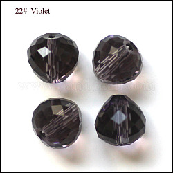 Imitazione branelli di cristallo austriaco, grado aaa, sfaccettato, lacrima, blu ardesia scuro, 6mm, Foro: 0.7~0.9 mm