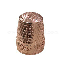 真鍮の裁縫指ぬき  指先プロテクターツール  DIYクラフトアクセサリー  コラム  ローズゴールド  17.6mm