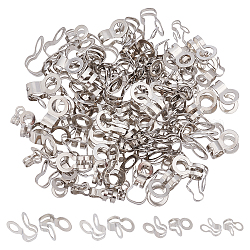 Unicraftale 120pcs 4 pointes de perles en acier inoxydable taille 304, connexion de boucle de lien de style à double anneau pour les chaînes à billes, couleur inoxydable, 7.5~15x4~8.5mm, Trou: 2~5.5mm, 30pcs / taille