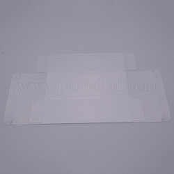 Boîte transparente en pvc, boîte-cadeau de friandises, pour la boîte d'emballage de douche de bébé de noce, rectangle, clair, 5.2x11.2x15.2 cm