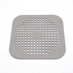 Copertura ombrinale in silicone, grigio, 14.5x14.5x0.25cm, Foro: 5 mm