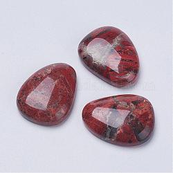 Natural Agate Cabochons, teardrop, 22x17x5.5mm
