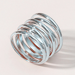 Латунные многострочные широкие кольца, цвет нержавеющей стали, внутренний диаметр: 16 мм
