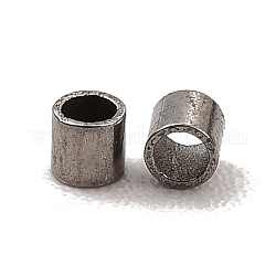 304 perline in acciaio inossidabile, colonna, colore acciaio inossidabile, 2x2mm, Foro: 1.6 mm