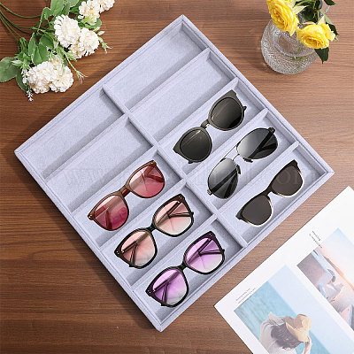 Organisateur PAIDE P Pour Montres, Bijoux, Lunettes - 18 Compartiments Velours - Couvercle Rigide - 47.5x37.5x6 Cm