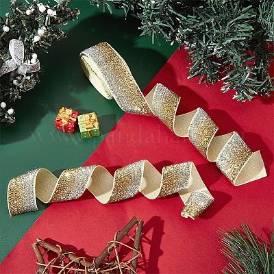 Funkelndes Nylonband&nbsp;SRIB-WH0011-044-1