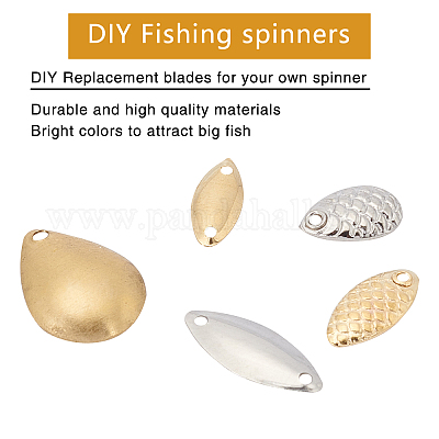 Wholesale SUPERFINDINGS 36Pcs Fishing Attractor Spinner Blades