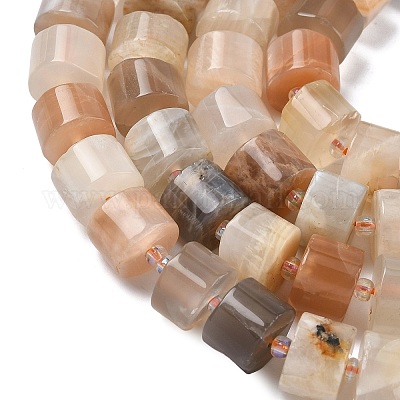 Natürliche Multi-Mondstein-Perlenstränge&nbsp;G-C270-I08-01-1