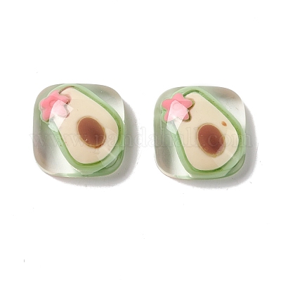 Cabochons en résine transparente&nbsp;RESI-G034-A01-1