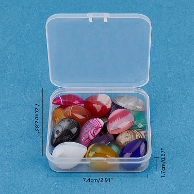 SUPERFINDINGS 20pcs Muti-Color Teardrop Gemstone Natural Stone Cabochon Beads Healing Crystal Quartz Stone per Braccialetto Collana Creazione di Gioielli 
