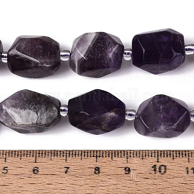 Natürlichen Amethyst Perlen Stränge&nbsp;G-N362-07A-07-1